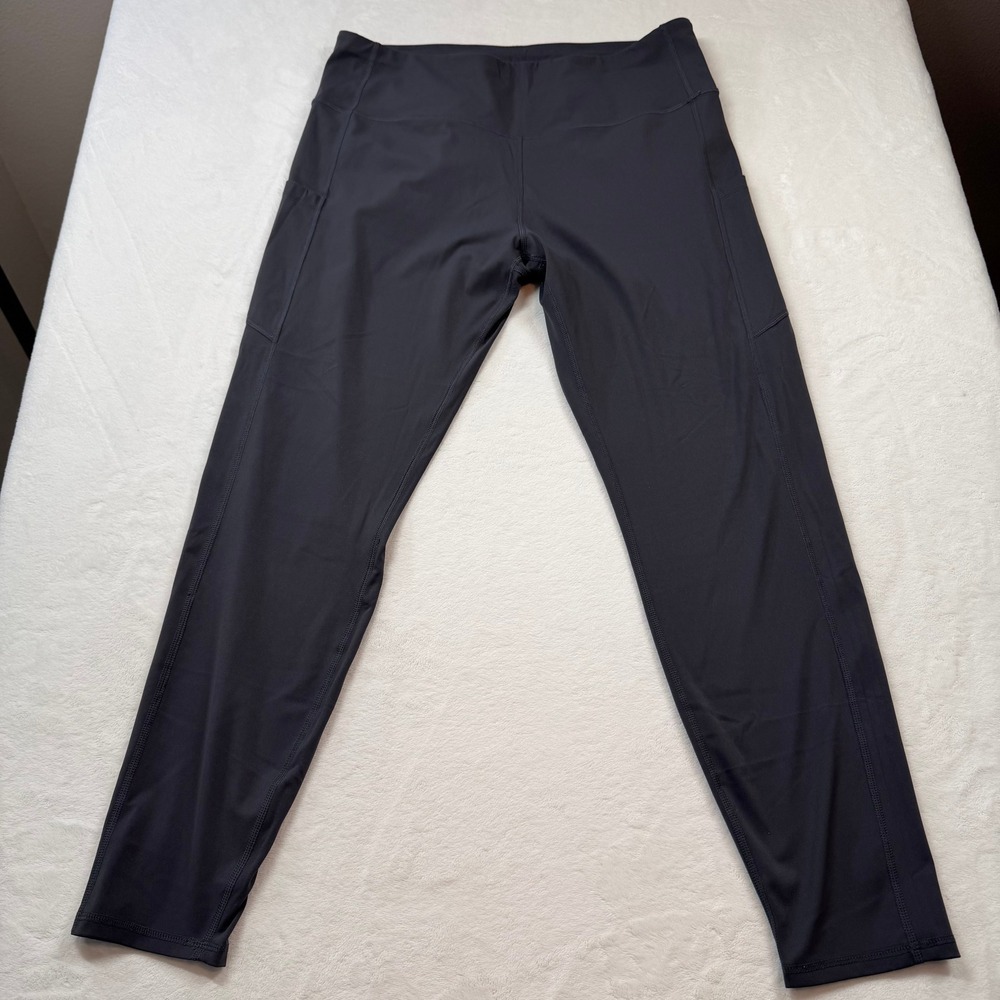 XXI Active Leggings Womens XXL Gray Good High Waisted Side Pockets Yoga Gym